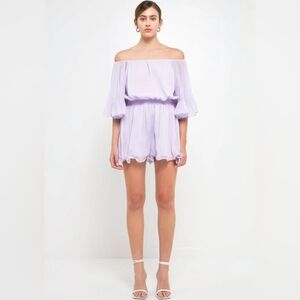 Endless Rose Off Shoulder Romper